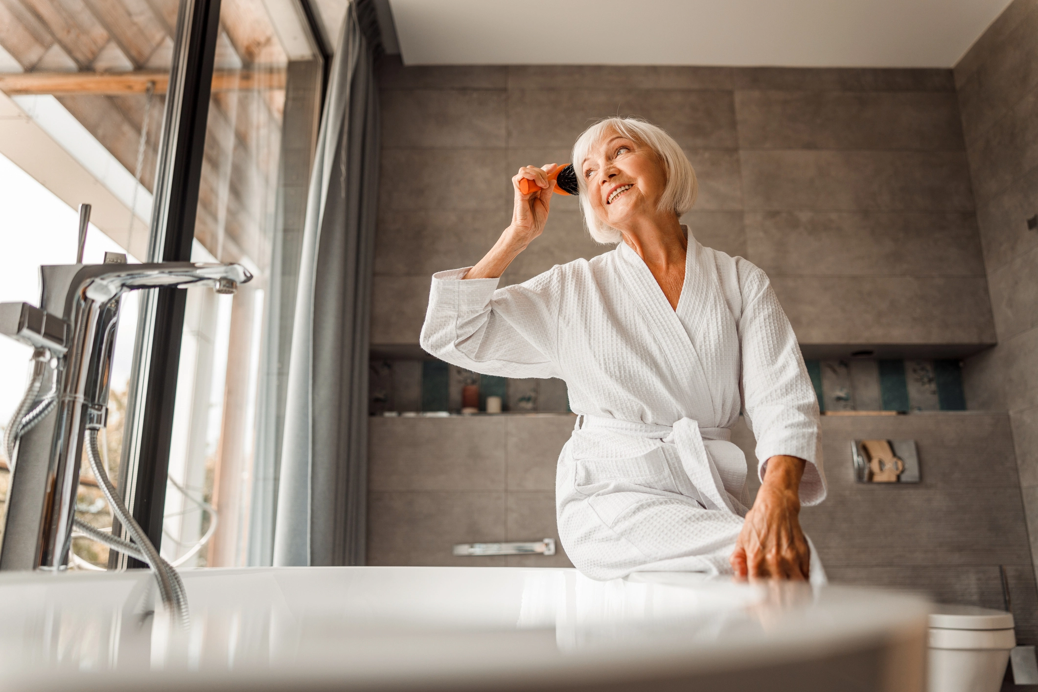 senior baignoire à porte